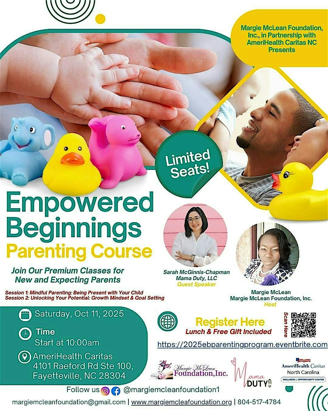 Empowered Beginnings Parenting Course w\/Margie McLean Foundation