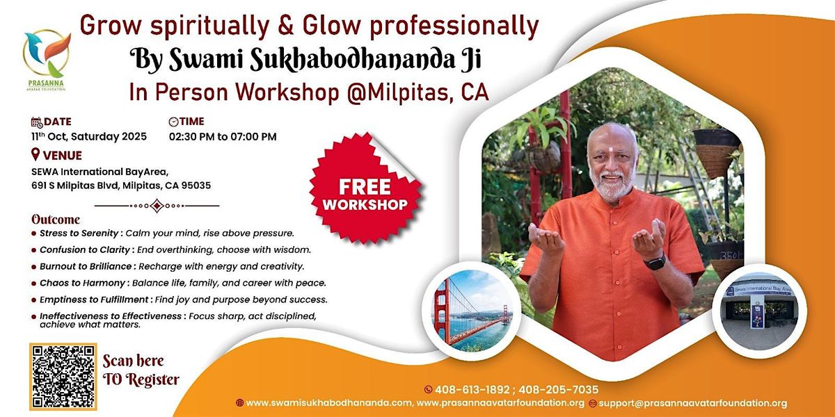 Grow Spiritually & Glow Professionally By Swami Sukhabodhananda Ji