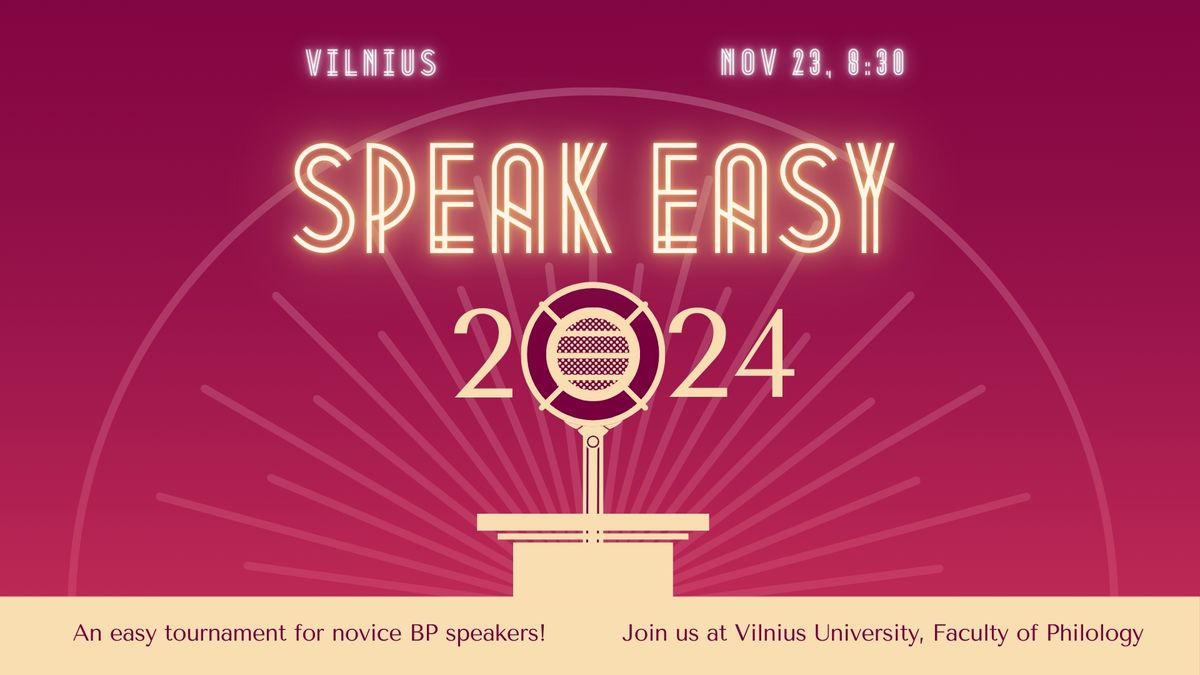 Vilnius Speakeasy 2024