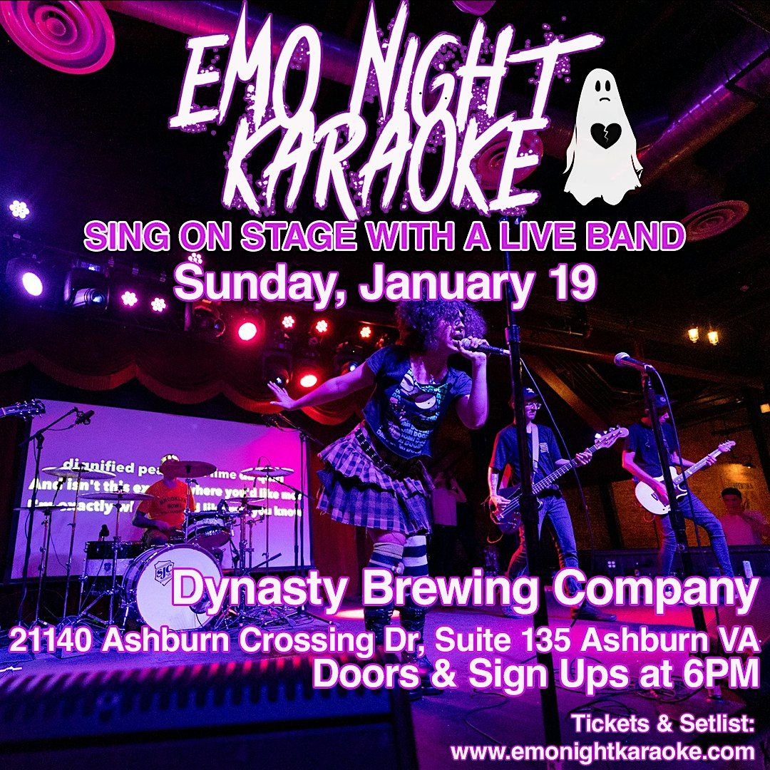 Emo Night Karaoke  1\/19 @ Dynasty Brewing