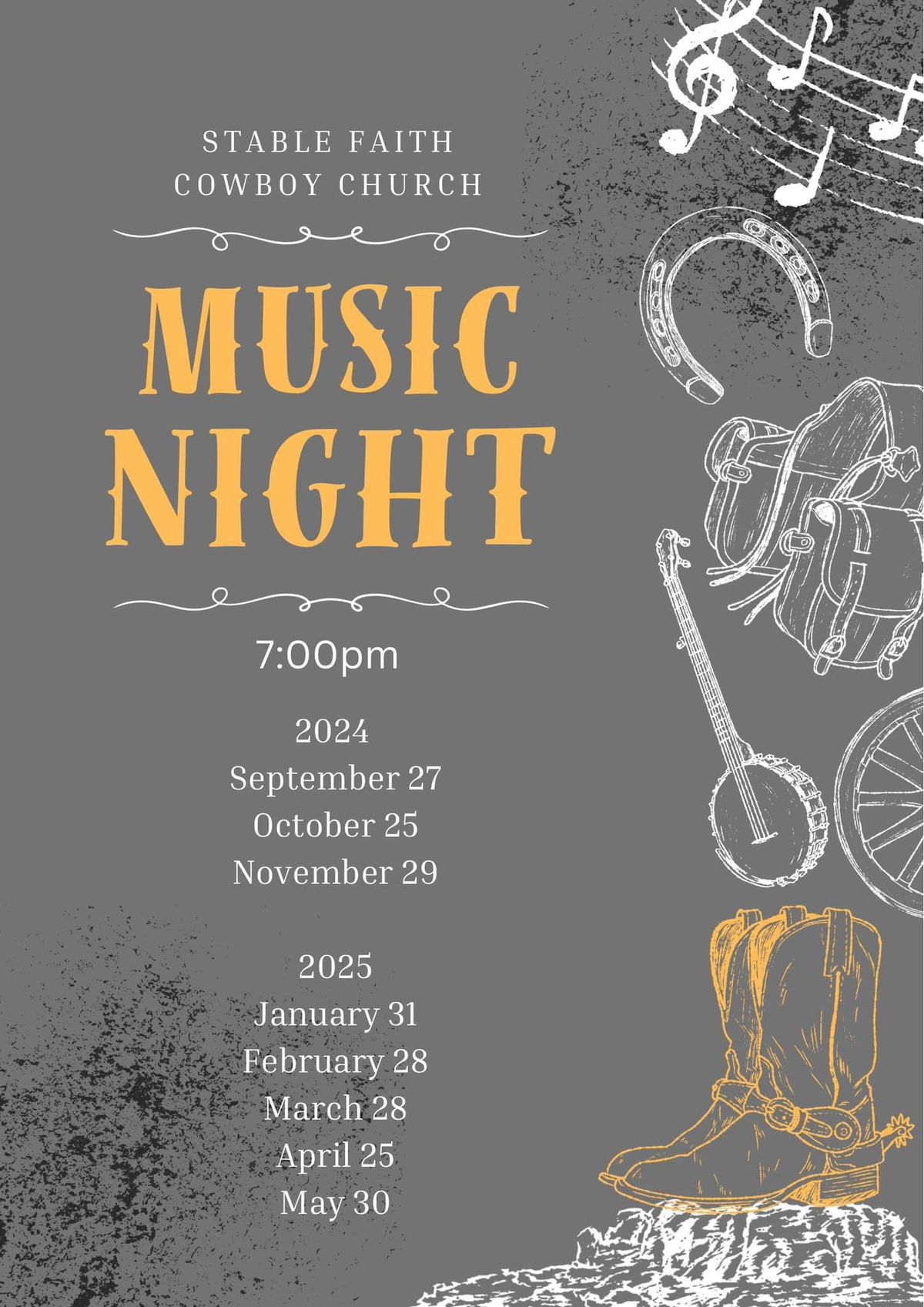 Music Night at Stable Faith Cowboy Church