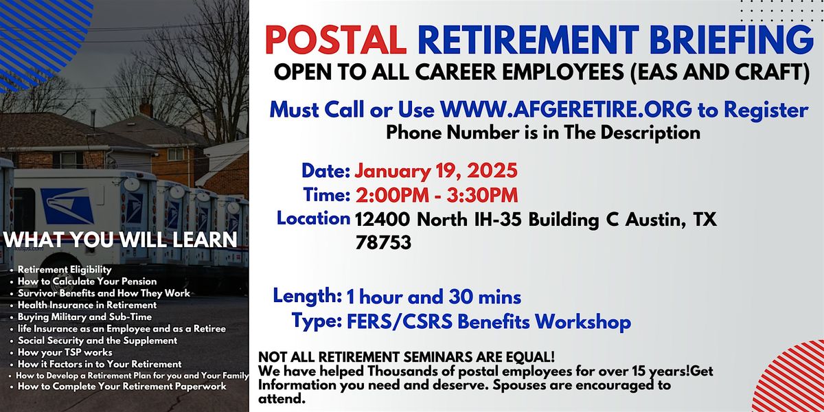 Employee Retirement Planning Workshop