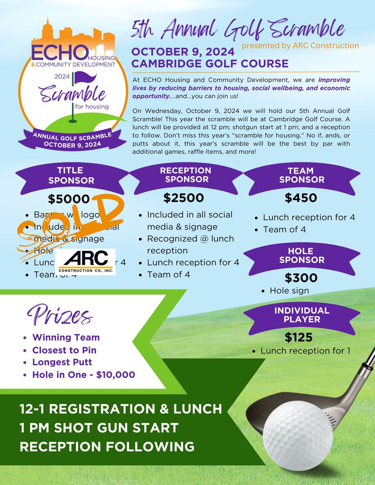 5th Annual Golf Scramble