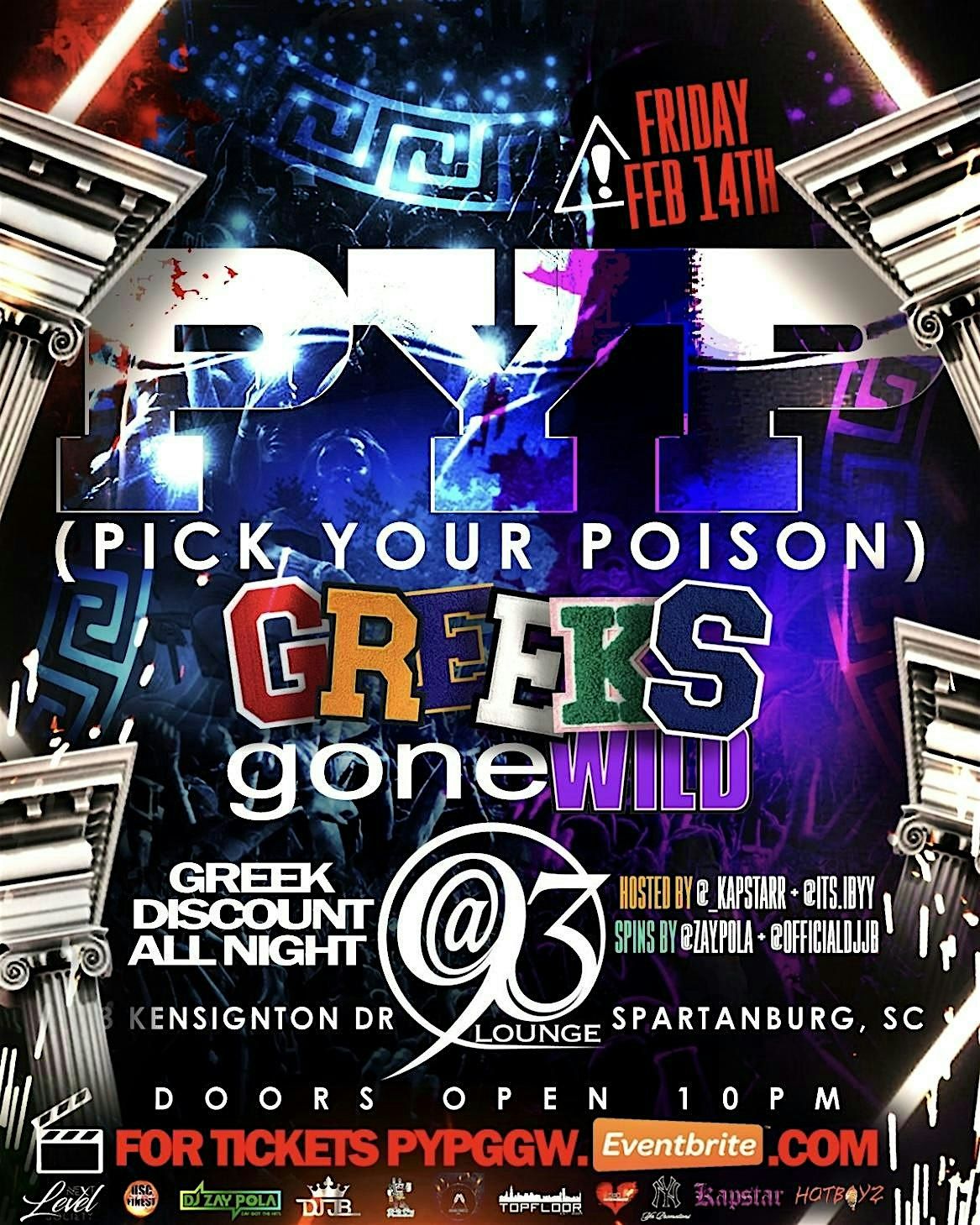 PYP Pick Your Poison: Greeks Gone Wild