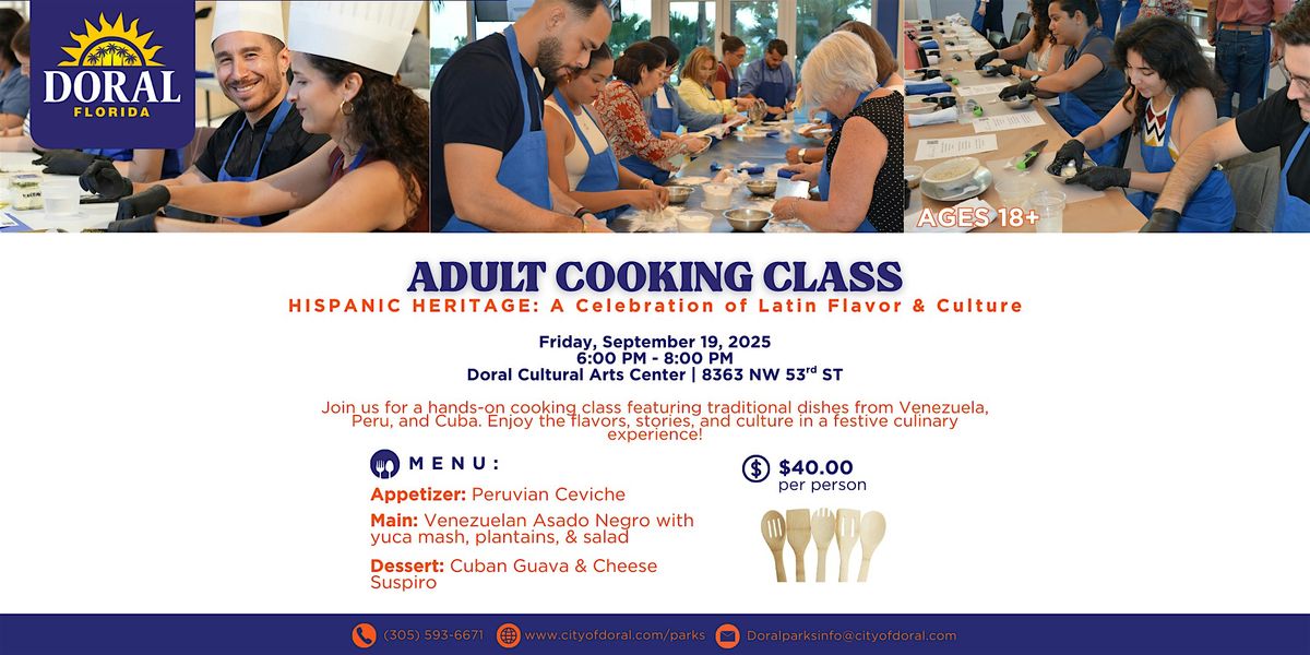 Adult Cooking Class: A Celebration of Latin Flavor & Culture