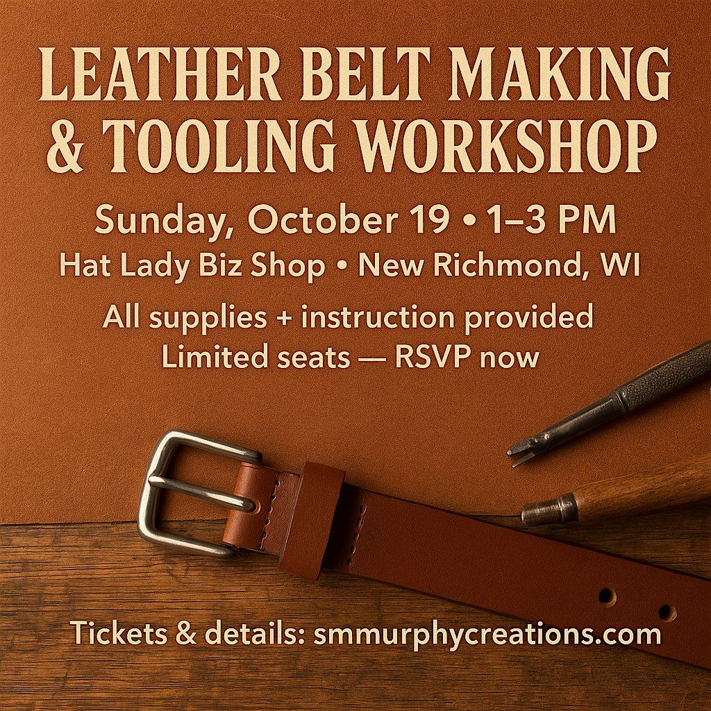 Handmade Leather Belt Experience \u2013 New Richmond, WI