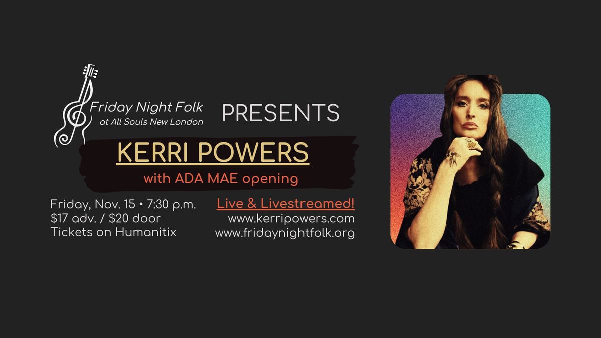 Kerri Powers at Friday Night Folk- Live & Online!