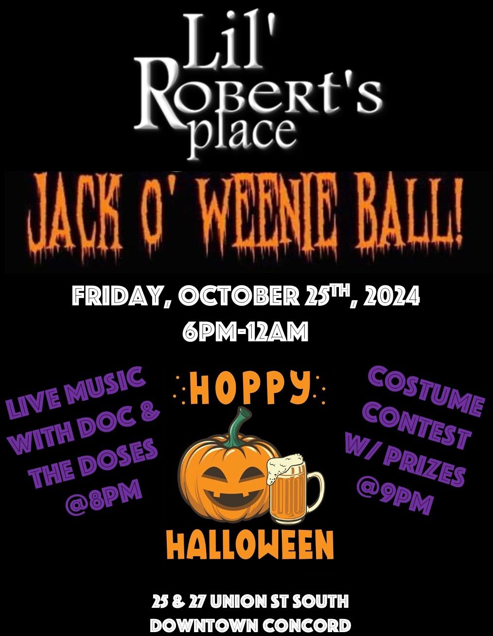 Another 4th Annual Jack-O-Weenie Ball!