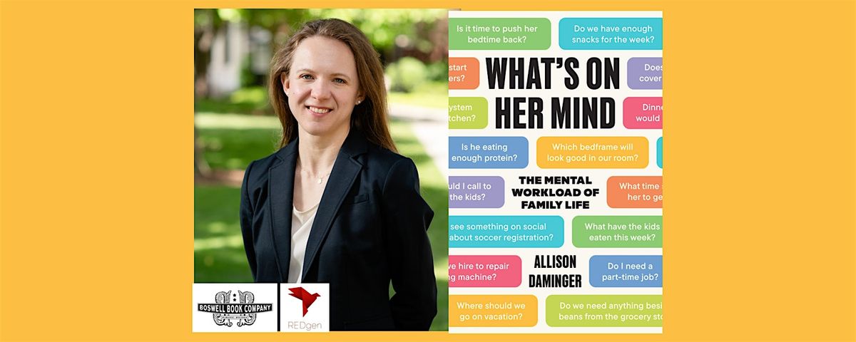 Allison Daminger, author of WHAT'S ON HER MIND - a Boswell event