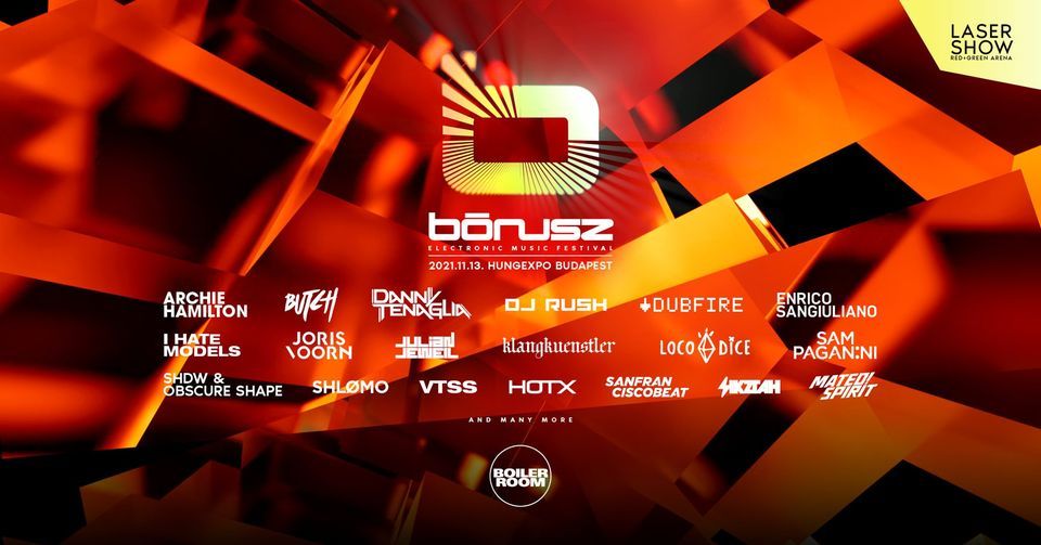 B\u00d3NUSZ Electronic Music Festival 2022 - official event