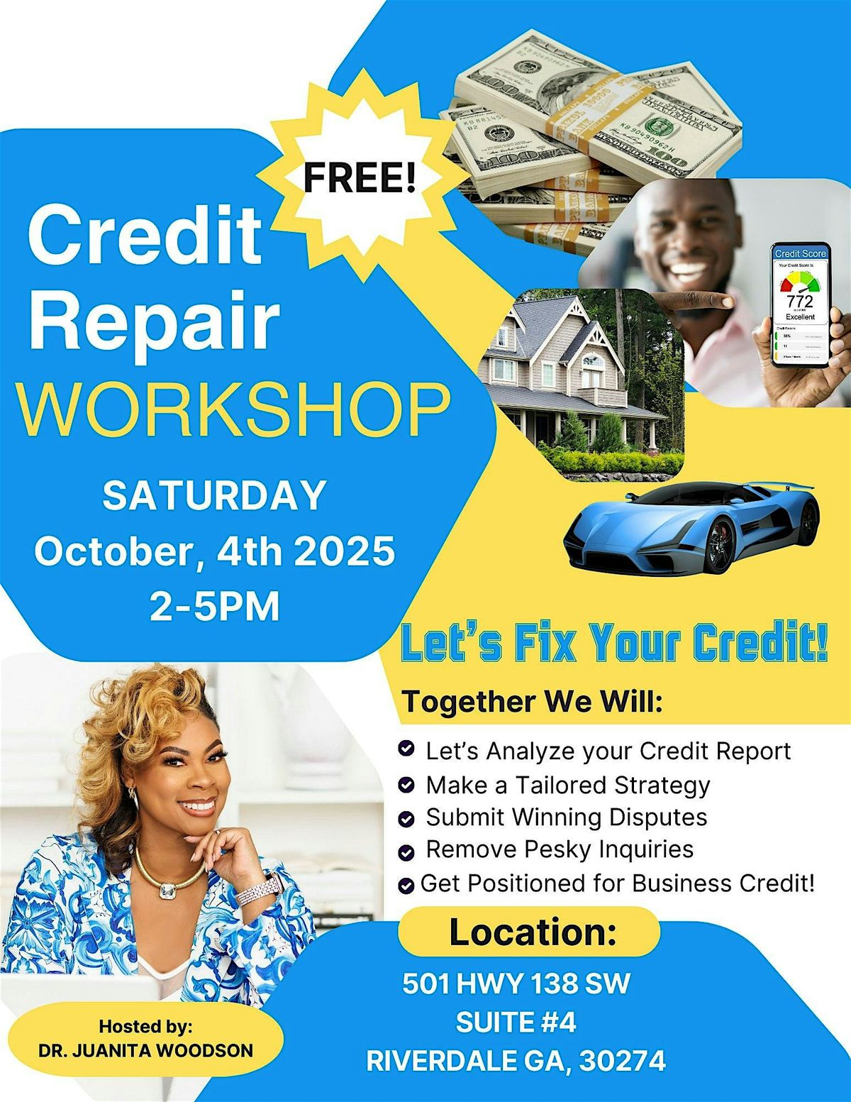 Free! Credit Repair Workshop Come and Fix Your Credit!