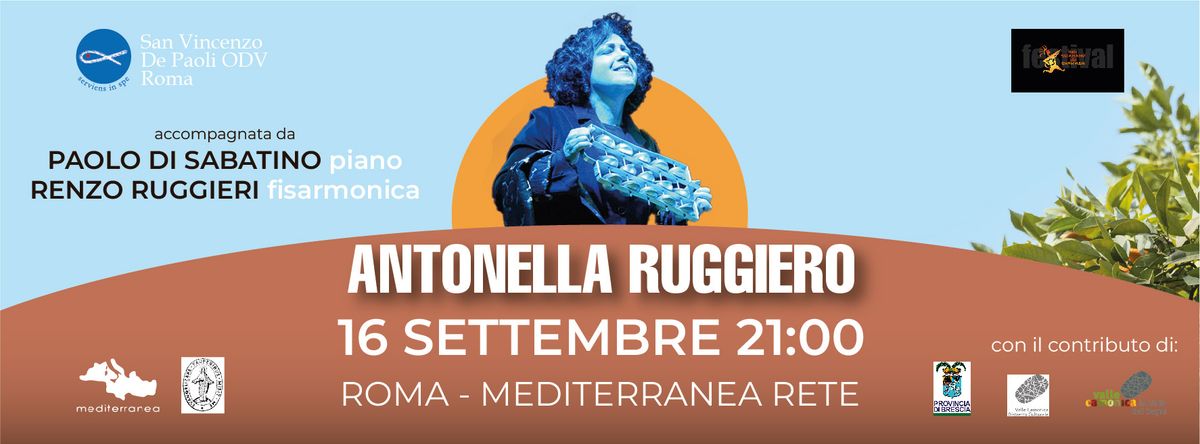 ANTONELLA RUGGIERO - in CONCERTO - ROMA | Mediterranea Rete