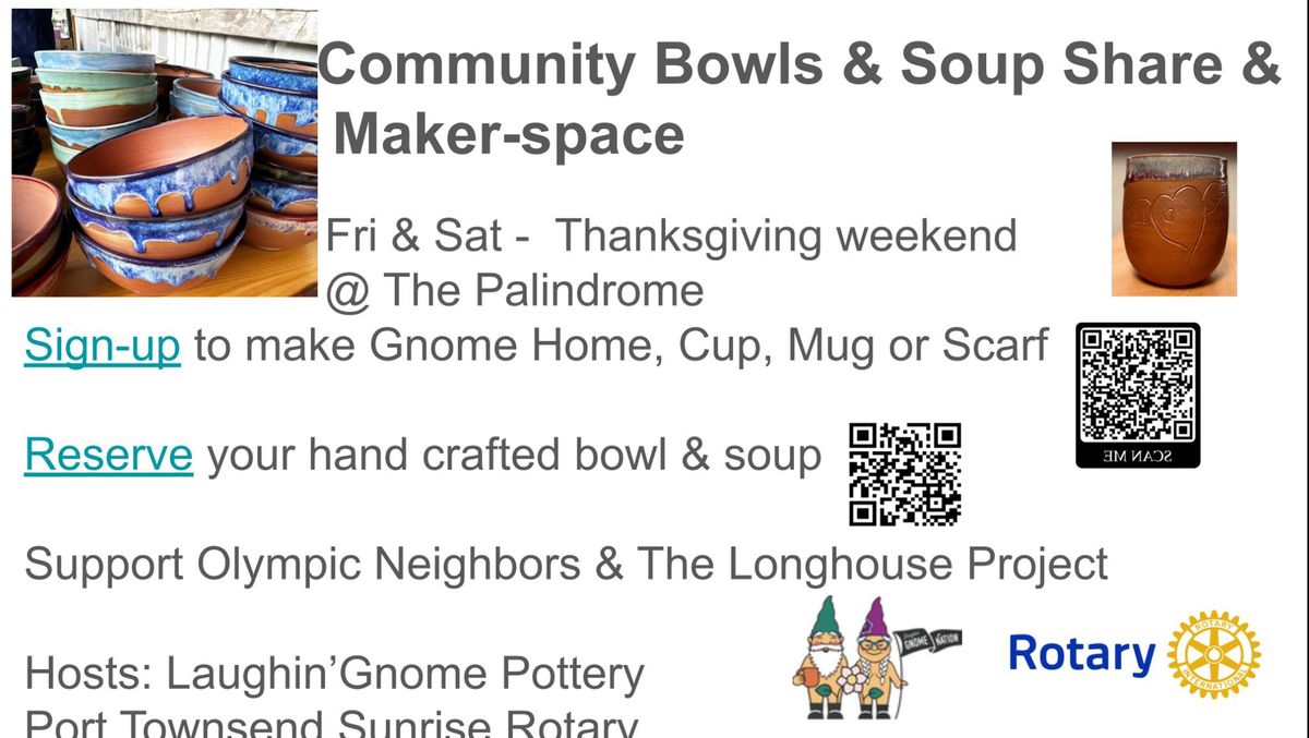 5th annual Community Bowls and Soup Share