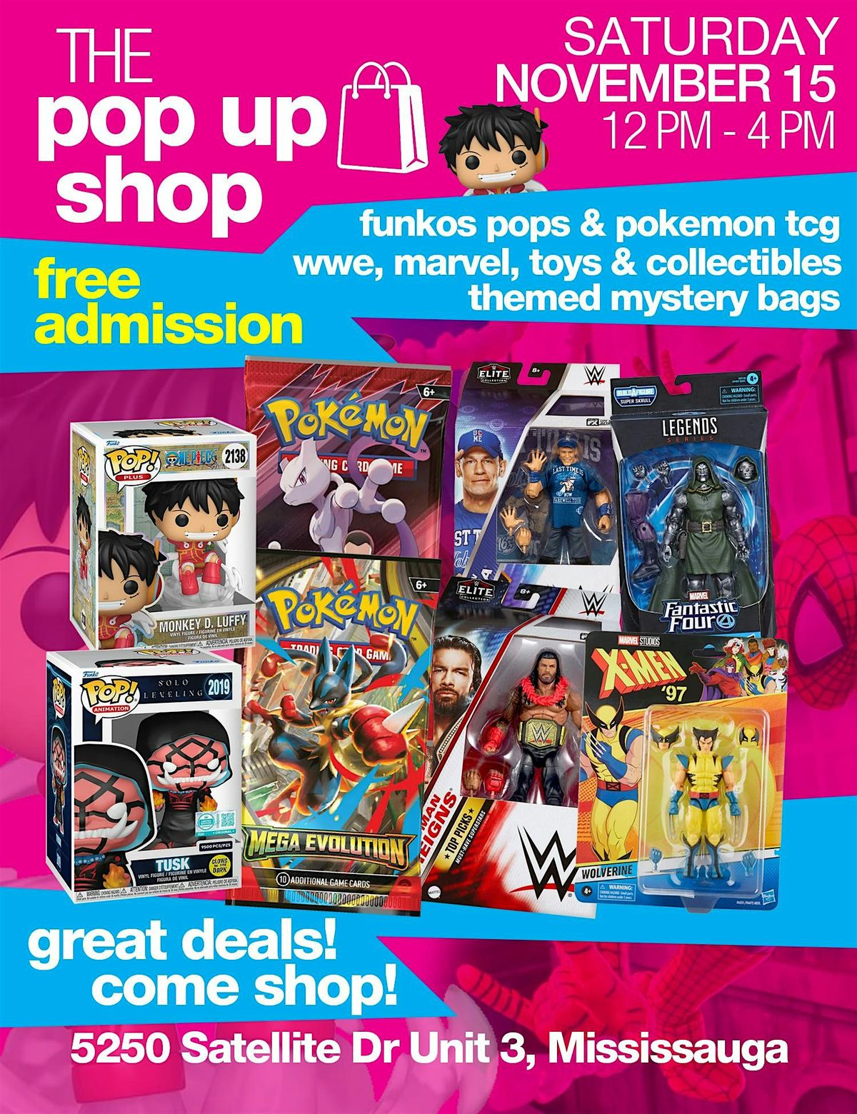 POP UP SHOP - FUNKO POPS, POKEMON TCG, TOYS & COLLECTIBLES WAREHOUSE SALE