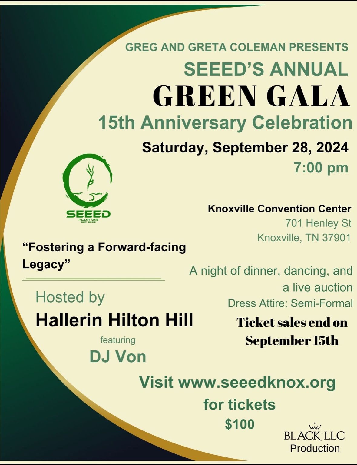 SEEED's 15th Anniversary Celebration Green Gala