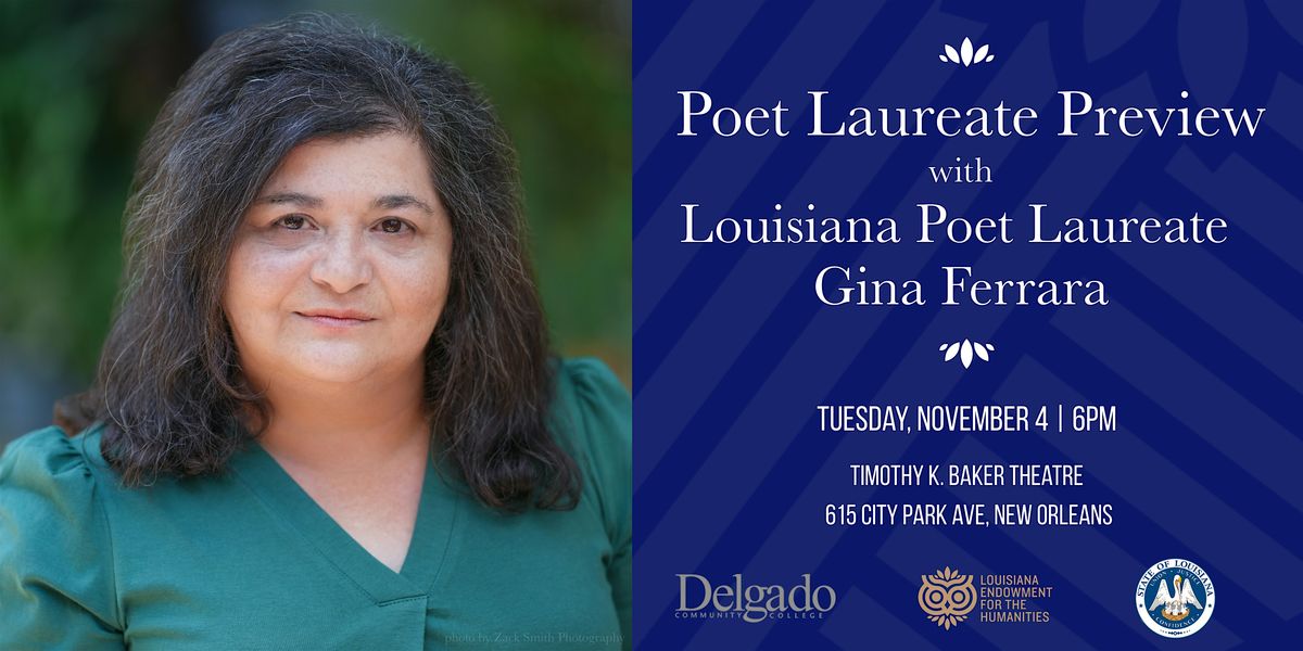 Poet Laureate Preview: Gina Ferrara, Louisiana Poet Laureate 2025-27