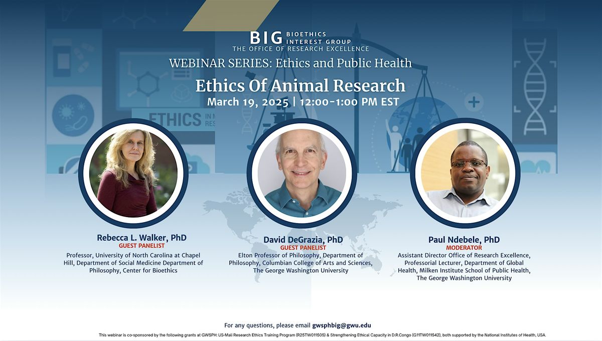 Webinar Series on Ethics and Public Health