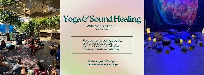 Friday Evening All-Levels Donation Yoga and Sound Healing at Kate Sessions