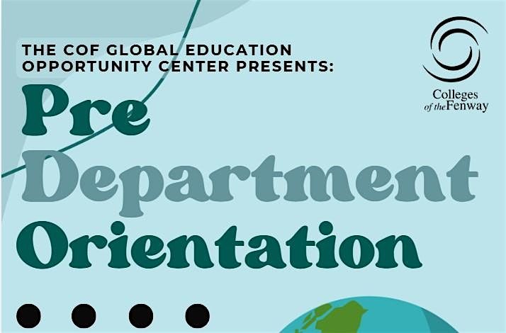 GEO Center Pre-department Orientation (Online)