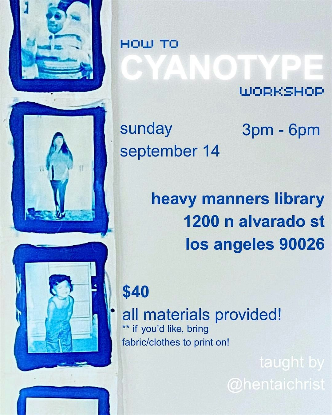 Cyanotype Printing Workshop (9\/14)