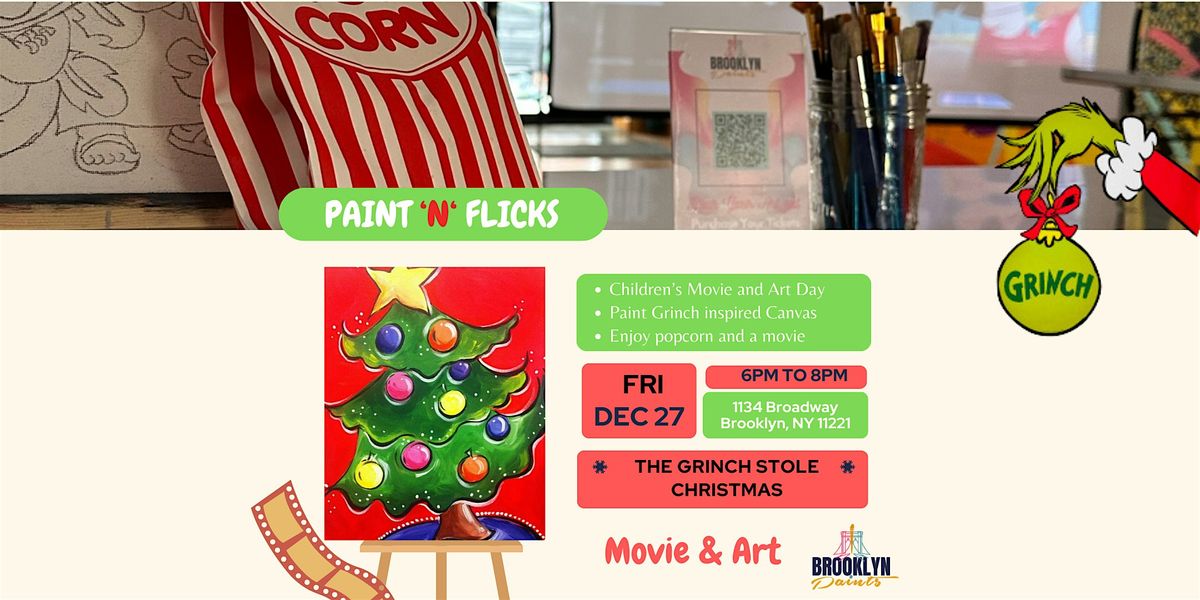 Paint \u201cn\u201d Flicks: Children\u2019s Movie & Art Day