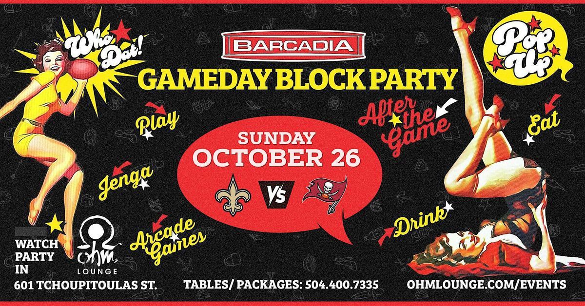 SAINTS V. BUCCANEERS BARCADIA GAME DAY PARTY @ OHM LOUNGE