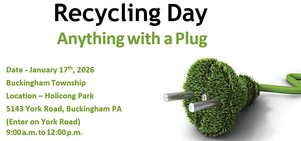 Recycling Day - Anything with a Plug
