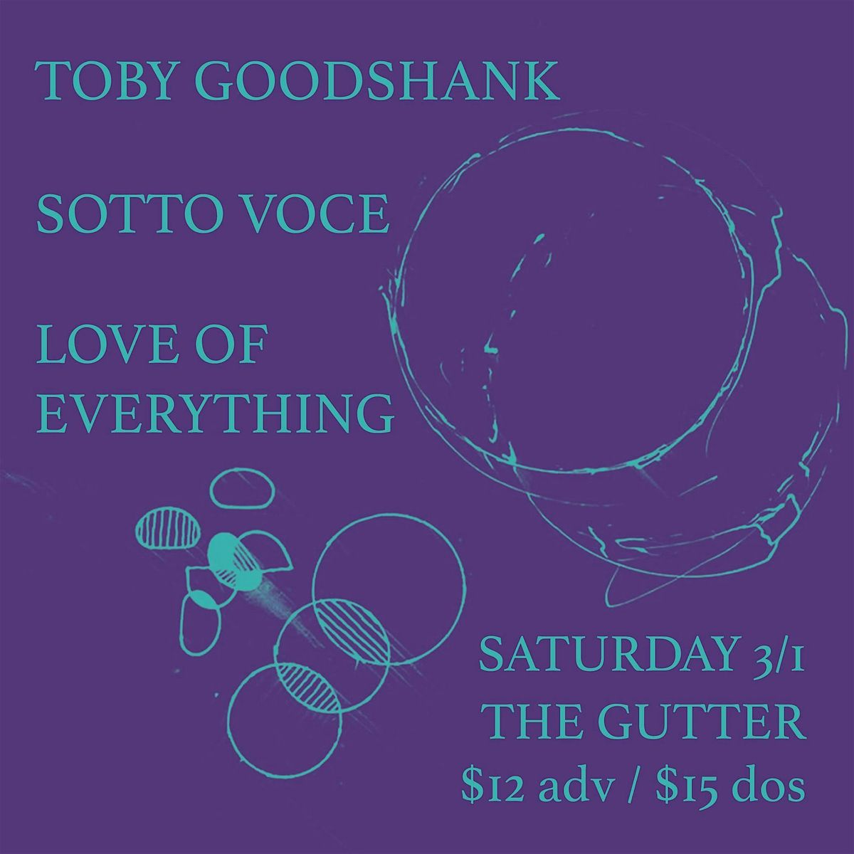 Toby Goodshank, Sotto Voce, Love of Everything