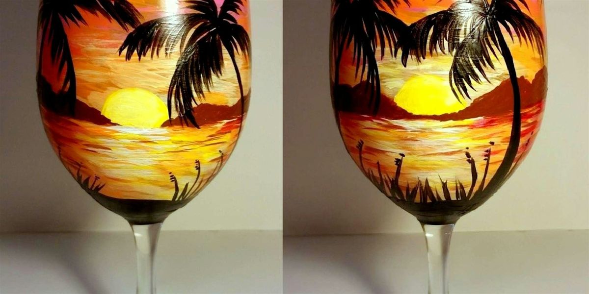 Sangria Sunset Wine Glass Class - Paint and Sip by Classpop!\u2122