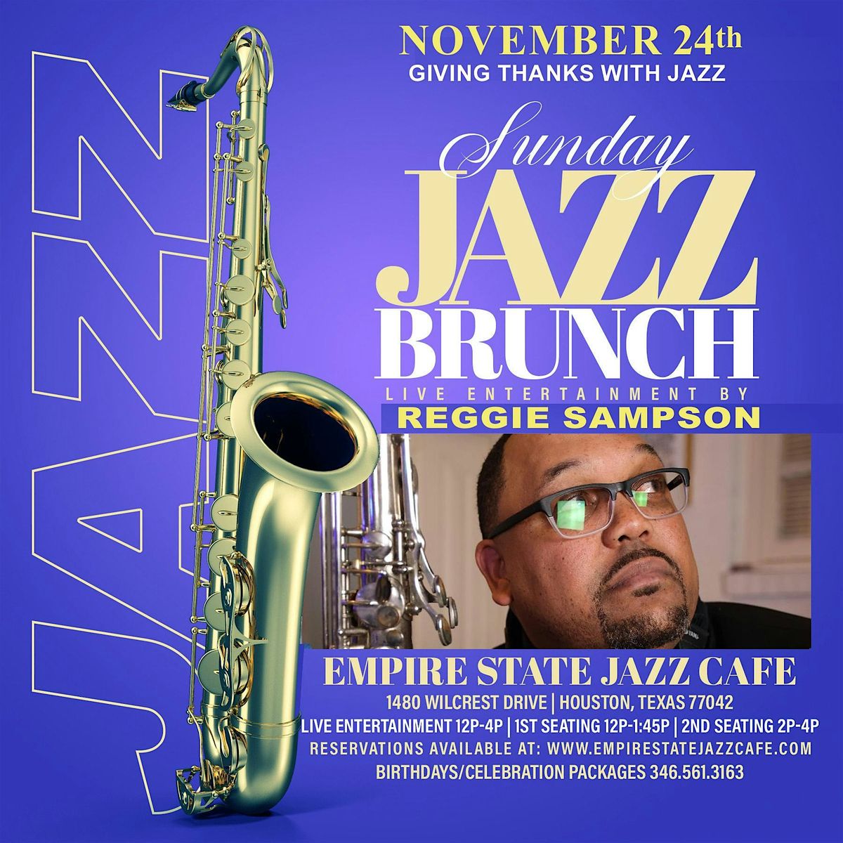 11\/24 - Sunday Jazz Brunch with Ralph Sampson