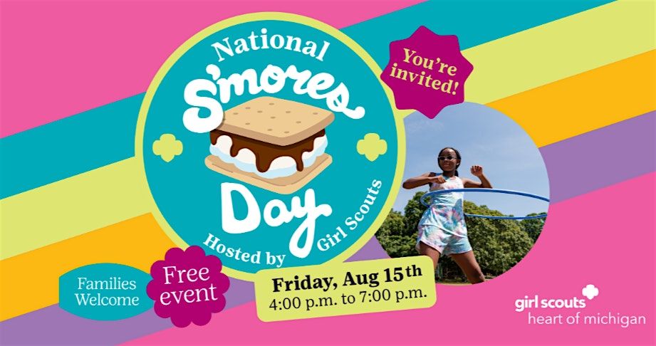 National S'mores Day with Girl Scouts!