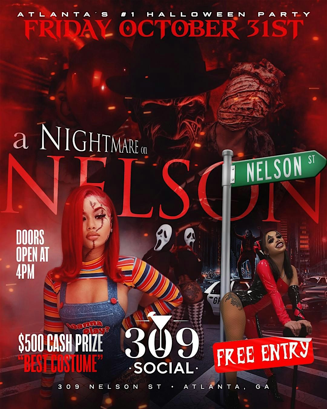 Nightmare ON Nelson (FREE Halloween Party)