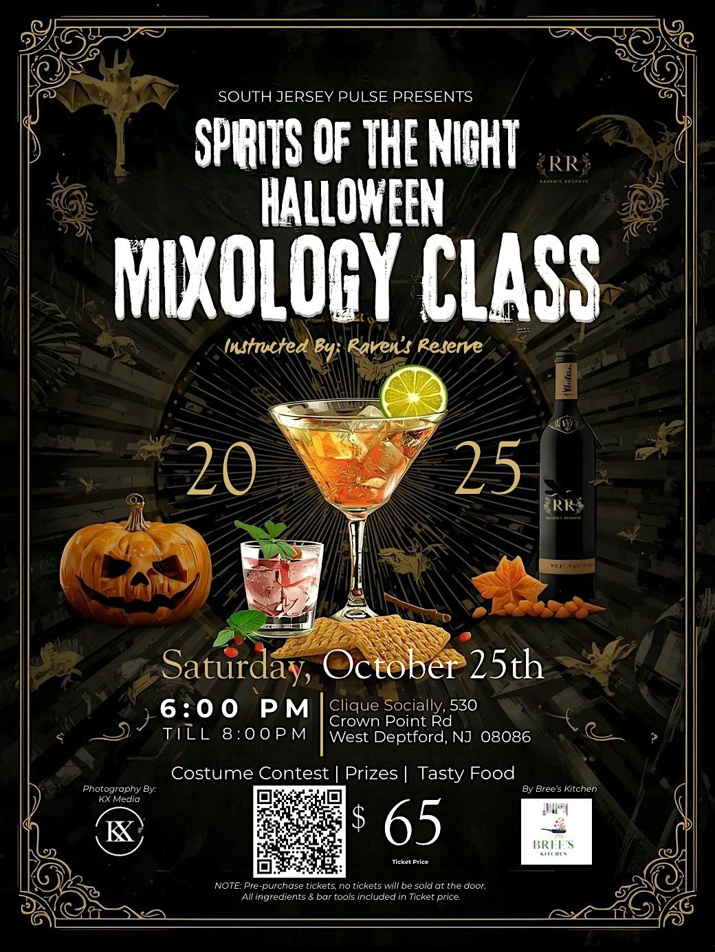 Spirits Of The Night: Halloween Mixology Class