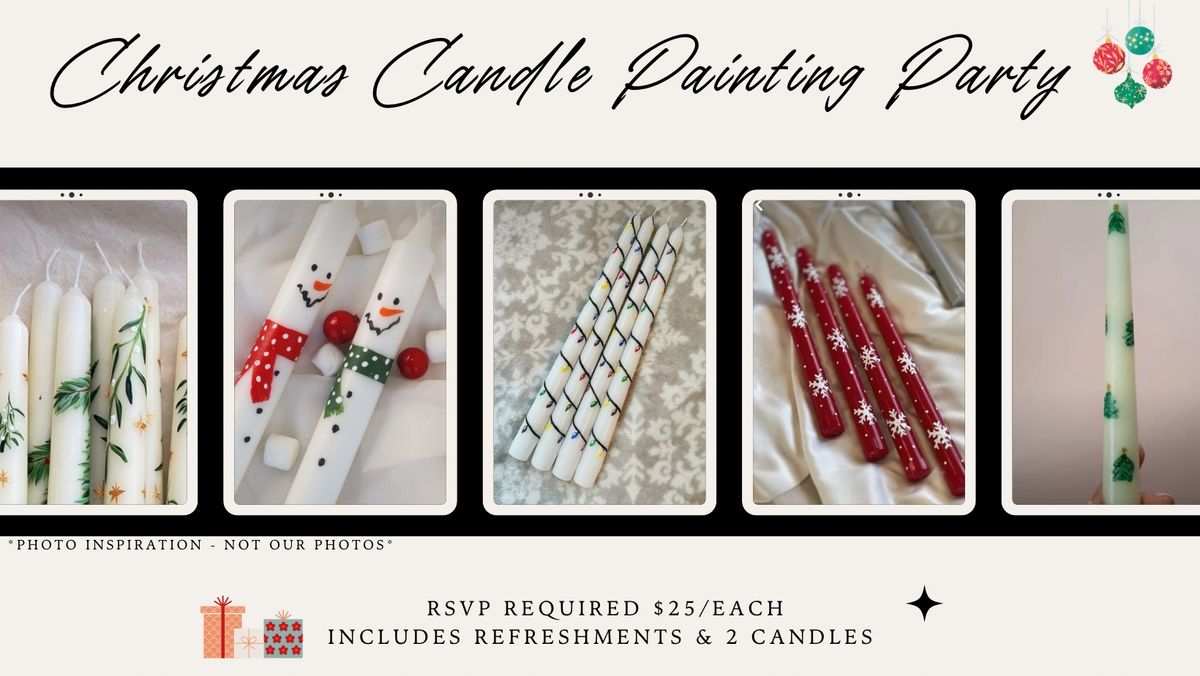 Christmas Candle Painting Party 