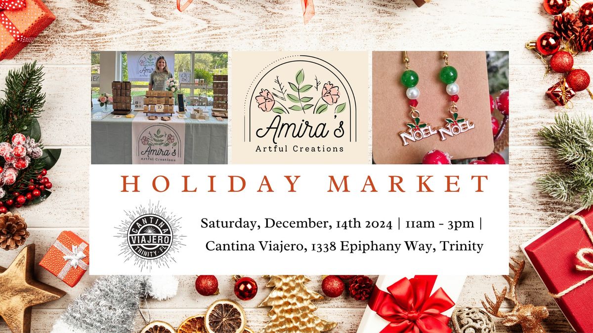 Amira's Artful Creations at Cantina Viajero Holiday Market