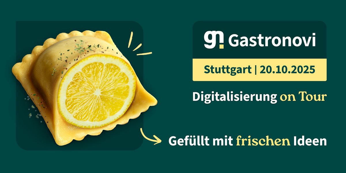 Erlebe die Digitalisierung der Gastro live in Stuttgart!