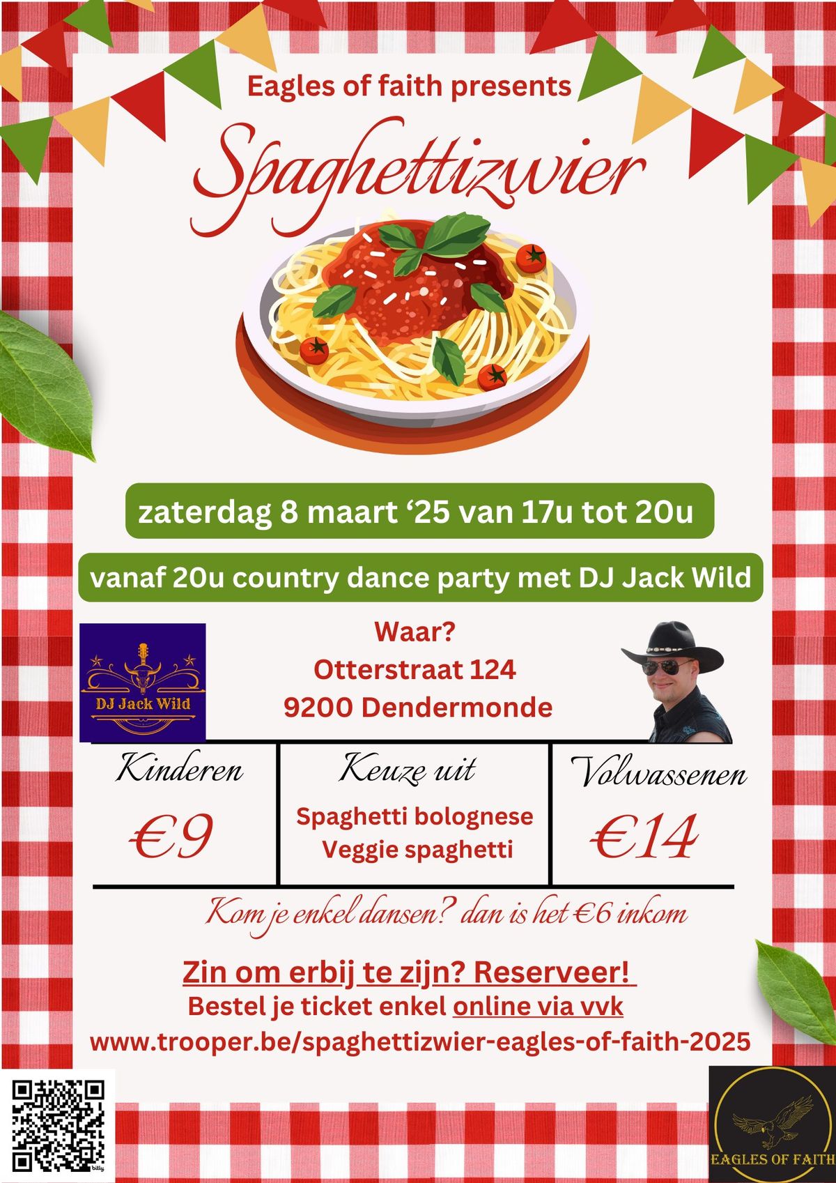 Spaghettizwier en country line dance dansavond