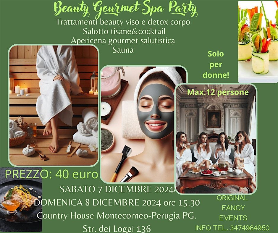 Beauty Gourmet Spa Party-solo donne