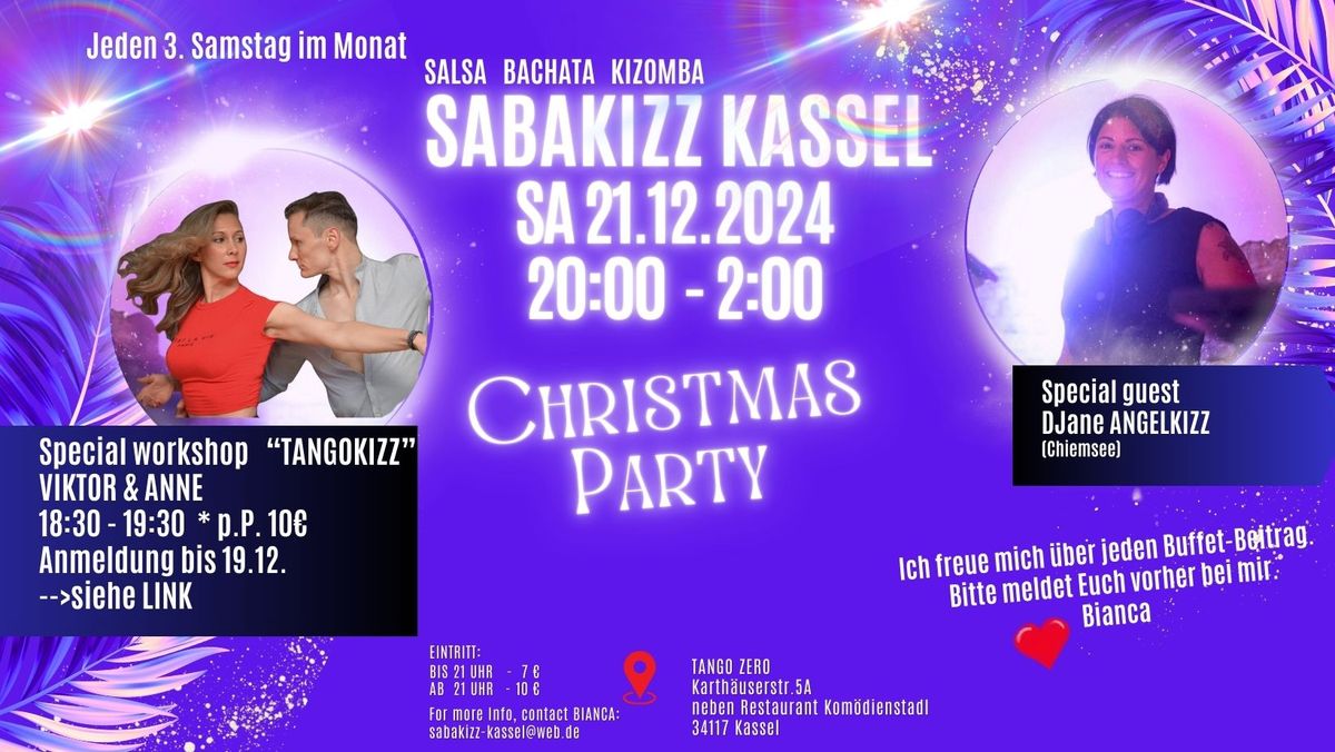 SABAKIZZ KASSEL- CHRISTMAS PARTY mit DJane ANGELKIZZ 