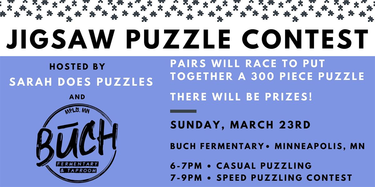 Pairs Jigsaw Puzzle Contest at Buch Fermentary - March 2025