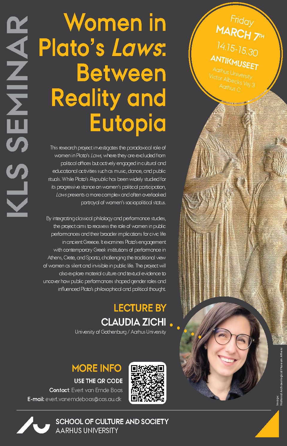 KLS Seminar, Claudia Zichi, "Women in Plato's Laws"