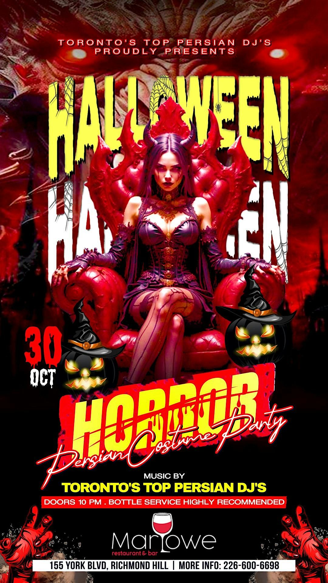 Persian Halloween Party with Toronto's Top Persian DJ's