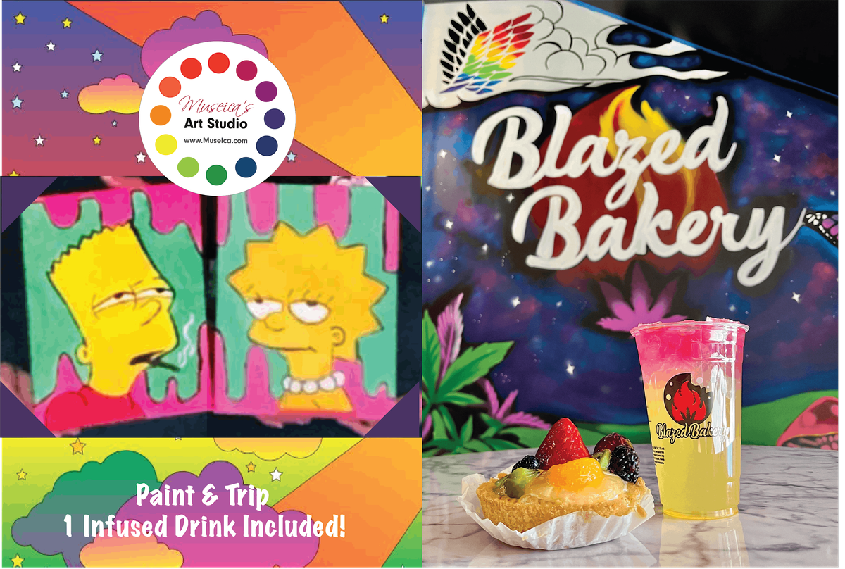 Museica's Trip and Paint at Blazed Bakery! Includes 1 infused Lemonade