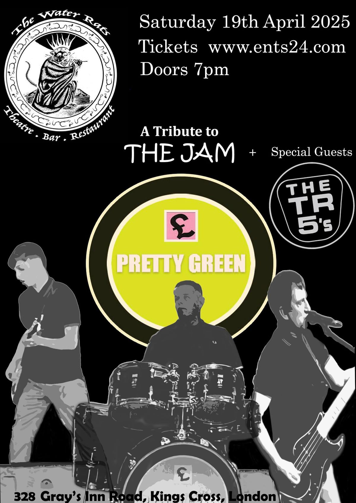 Pretty Green (a tribute to The Jam) plus The TR5's at the Water Rats, Kings Cross, London