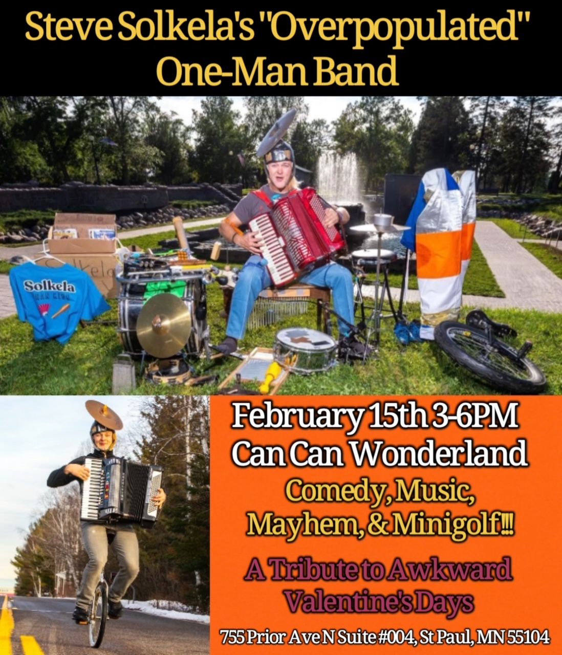 Steve Solkela: The 24 Piece 1 Man Band!