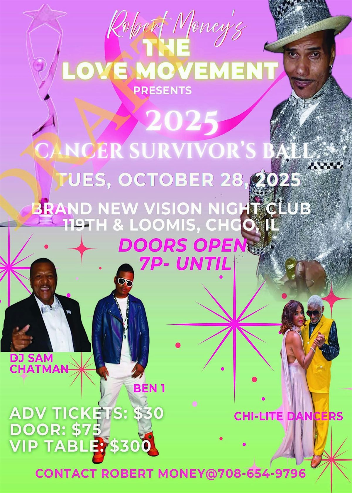 Robert Money The Love Movement 2025 Cancer Survival Ball