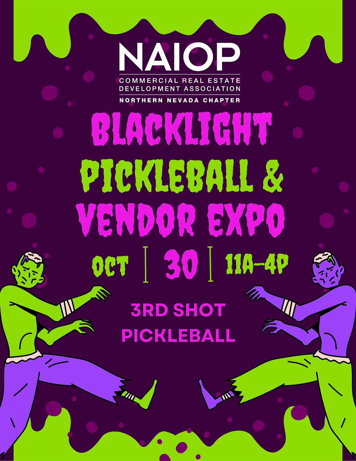 NAIOP Spooktacular Blacklight Pickleball and Vendor Expo