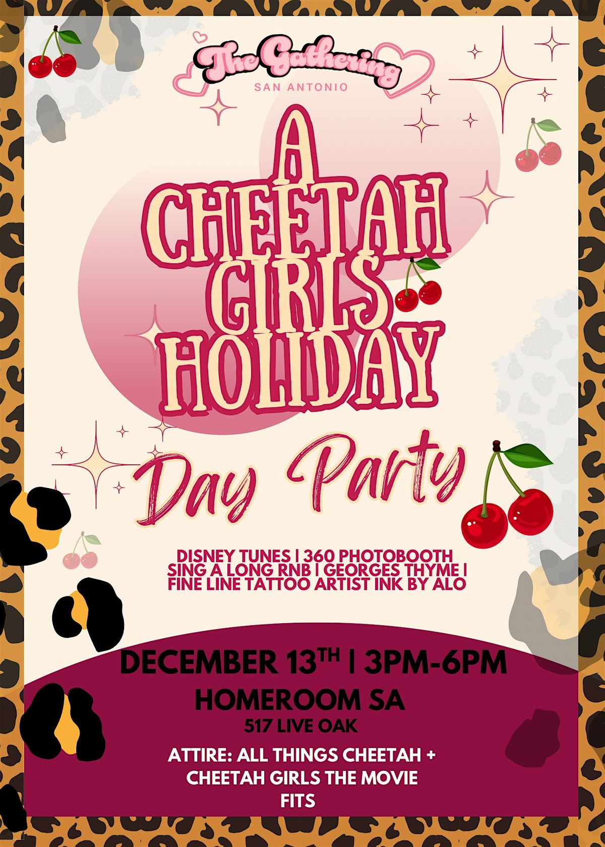 Cheetah Girls Themed Holiday Party