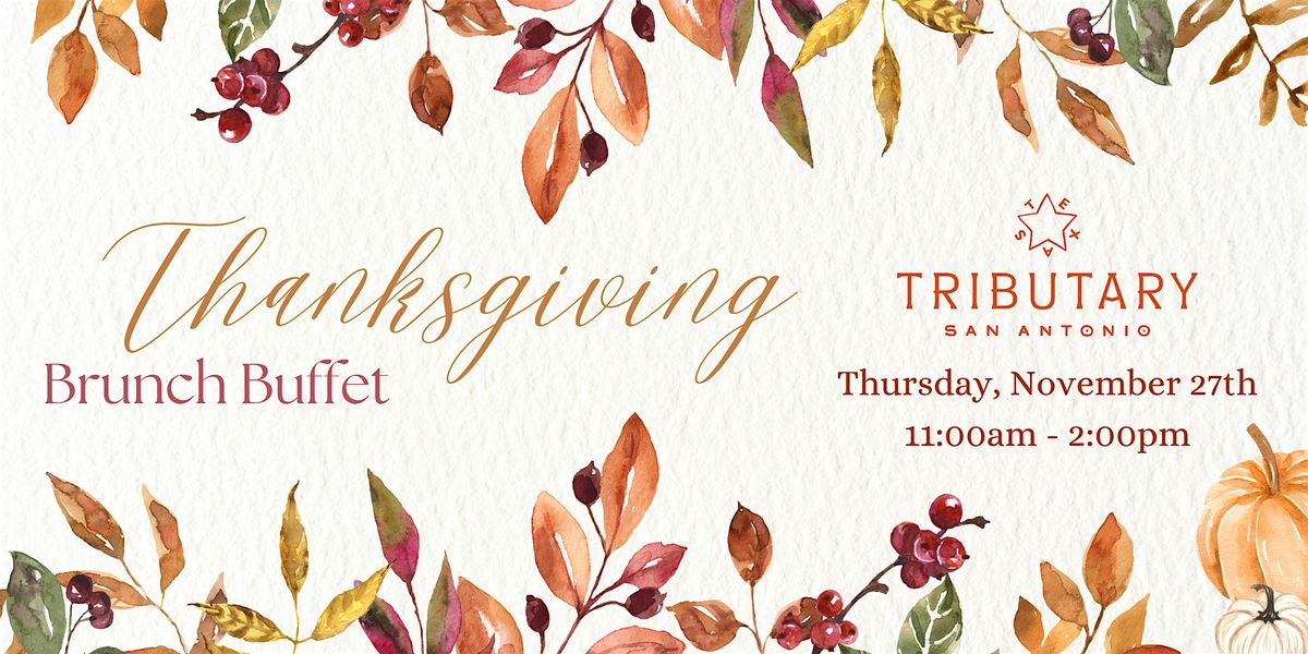 Thanksgiving Brunch and Cocktail Bar on the River Walk