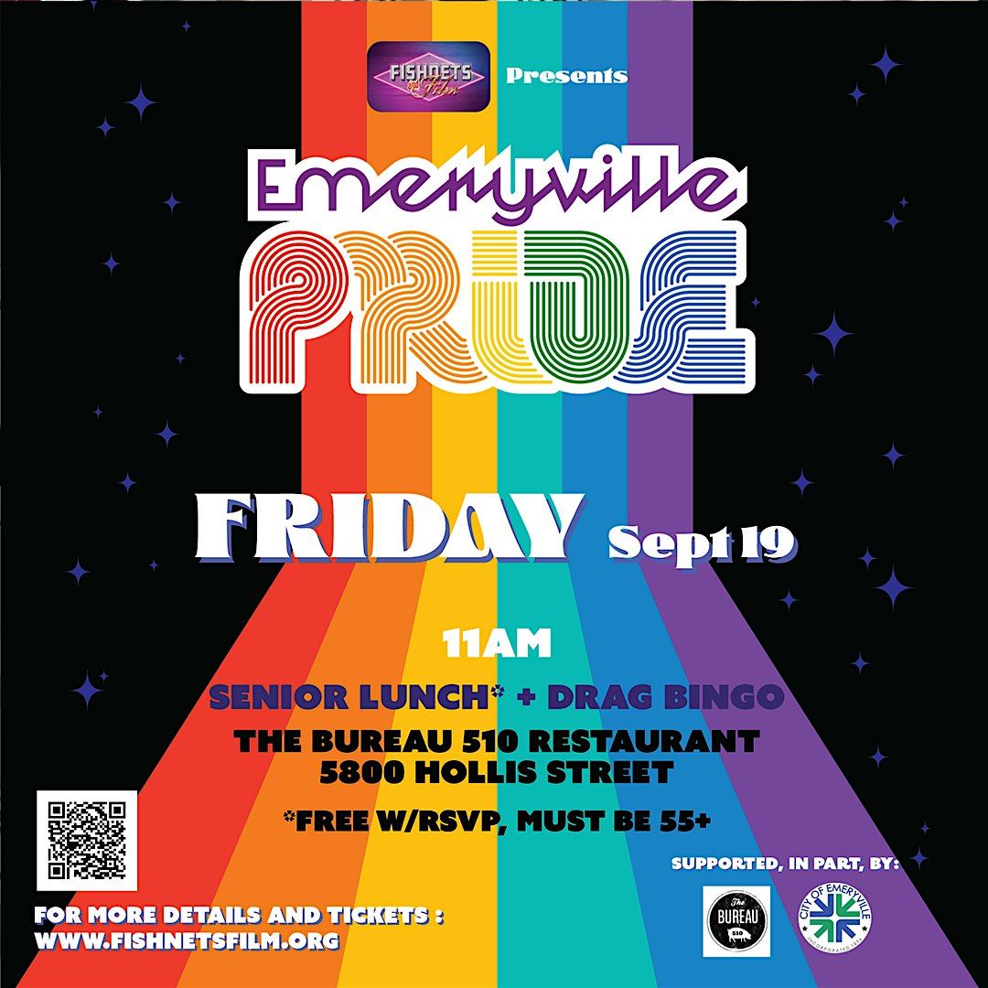 Emeryville Pride Senior Lunch + Drag Bingo